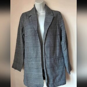 Parisian Works Black and White Checkered Blazer